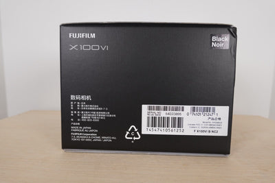 Fujifilm X100VI Digital Compact Camera Black 40.2MP Black NEW in Box